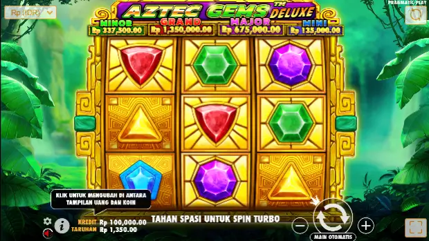 Tampilan Dasar Game Aztec Gems Deluxe