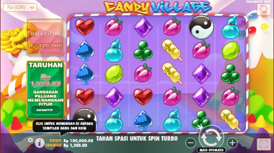 Tampilan Dasar Game Candy Village